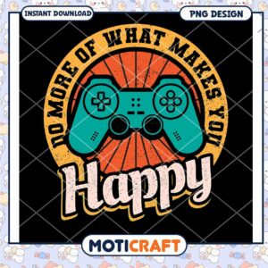 Gamer Happy PNG Design Download