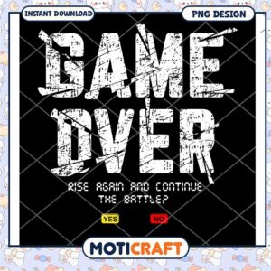 Game Over PNG Design Instant Download