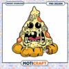 Funny Pizza Monster PNG Digital Art Instant Download Design