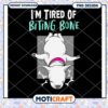 Funny Dog Tired of Biting Bone PNG Graphic Download