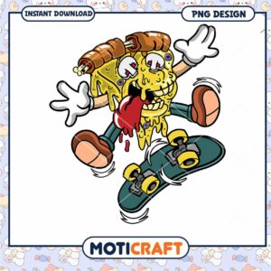 Fun Skateboarding Cartoon Character PNG Design Download