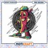 Fun Cartoon Hot Dog Character PNG Design Downloadable Art