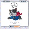 French Bulldog Superhero PNG Design