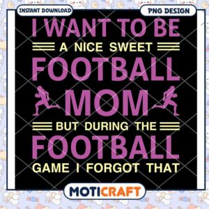 Football Mom SVG PNG Design