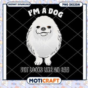 Fluffy Dog Egg PNG Design