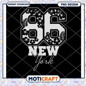 Floral 96 New York PNG Design