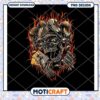 Flaming Skull Joker PNG Design