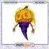 Flaming Pumpkin Witch Hat PNG