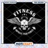 Fitness Skull Design to Improve Your Power PNG Download