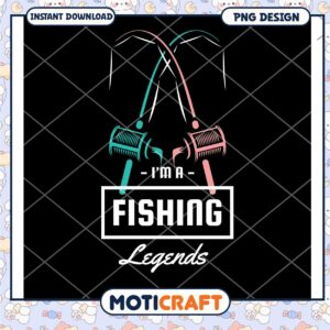 Fishing Legends PNG Design