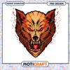 Fierce Wolf PNG Design - Instant Download 2 Fierce Wolf PNG Design Instant Download