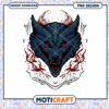Fierce Wolf PNG Design, Instant Download