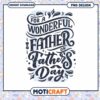 Father's Day PNG Wonderful Dad Design