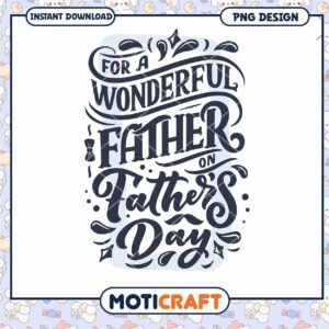 Father's Day PNG Wonderful Dad Design