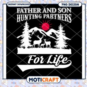 Father Son Hunting Partners PNG