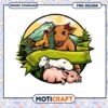 Farm Animals PNG Design Download