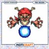 Evil Pirate PNG Design Instant Download