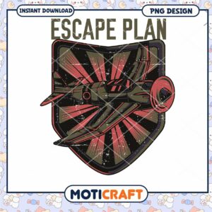 Escape Plan Airplane PNG Design