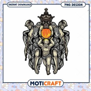 Elegant Mythological Art PNG Design Instant Download File