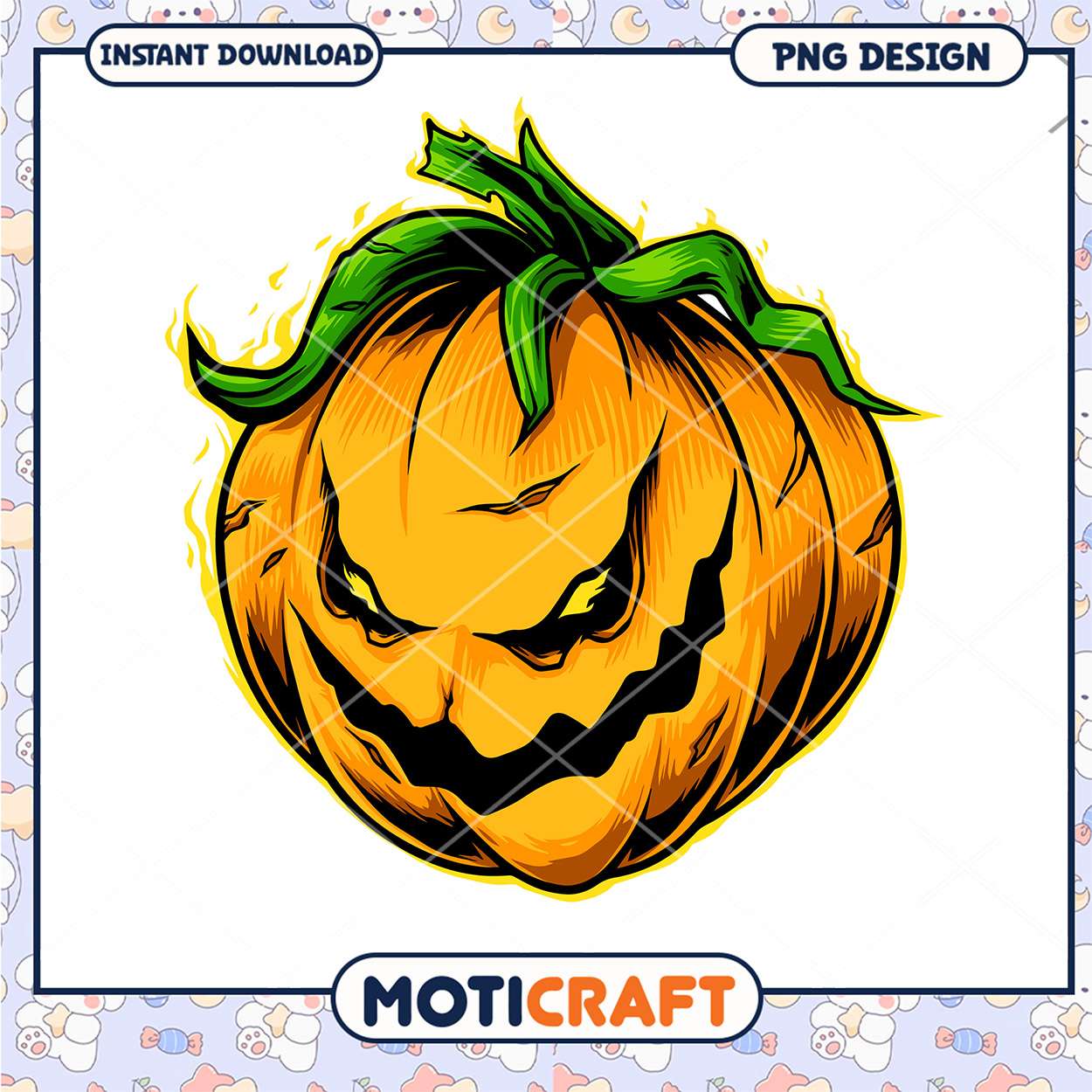 Eerie Halloween Pumpkin PNG Horror Design for Downloads Eerie Halloween Pumpkin PNG Horror Design for Downloads