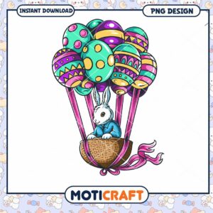 Easter Bunny Hot Air Balloon PNG