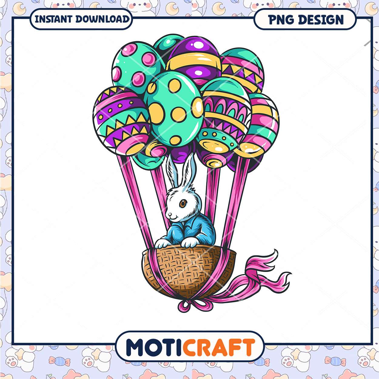Easter Bunny Hot Air Balloon PNG Easter Bunny Hot Air Balloon PNG
