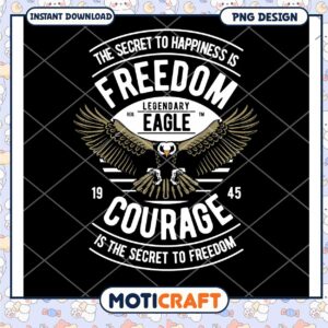 Eagle Freedom Courage PNG Design