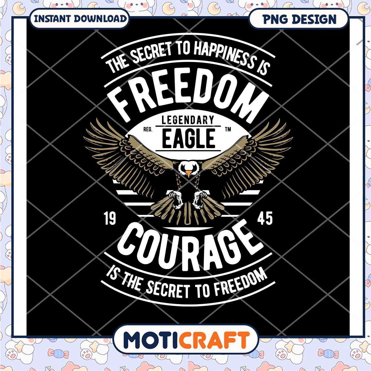 Eagle Freedom Courage PNG Design Eagle Freedom Courage PNG Design