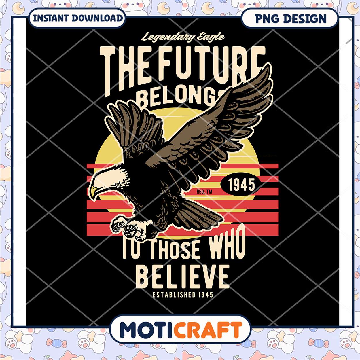 Eagle Believe Future PNG Design Eagle Believe Future PNG Design