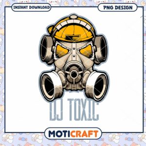 DJ Toxic Gas Mask PNG Logo
