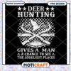 Deer Hunting PNG Design Loneliest Places