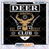 Deer Hunting Club PNG Design 1819
