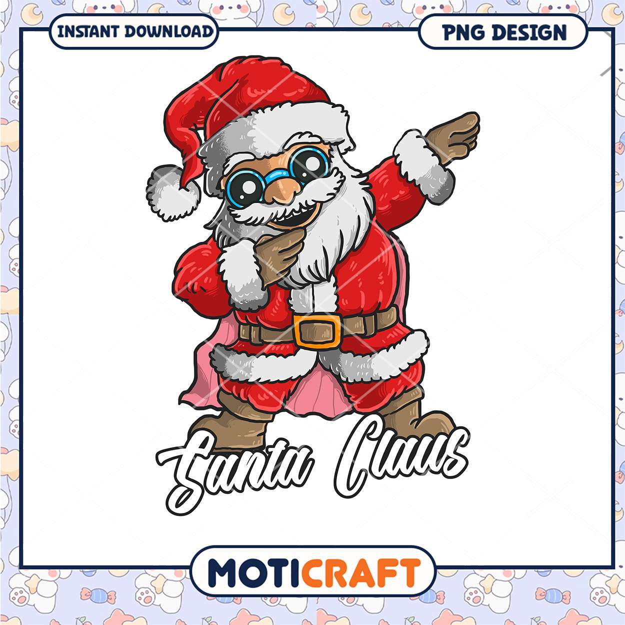 Dabbing Santa Claus PNG Design Dabbing Santa Claus PNG Design