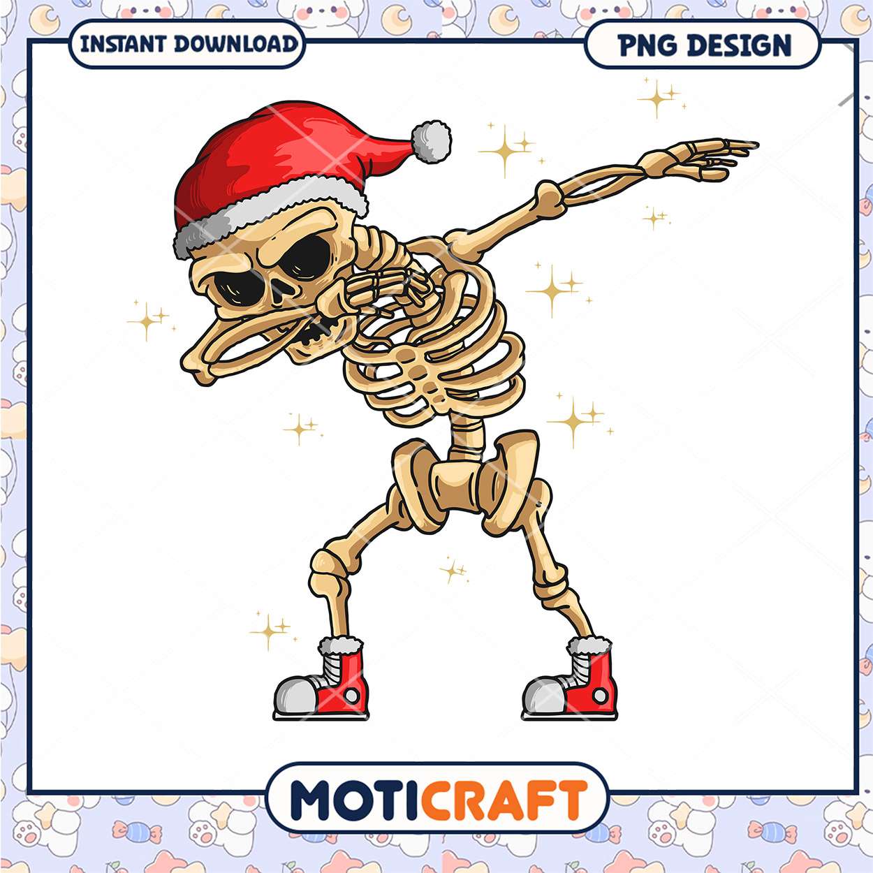 Dabbing Skeleton PNG Christmas Design Dabbing Skeleton PNG Christmas Design