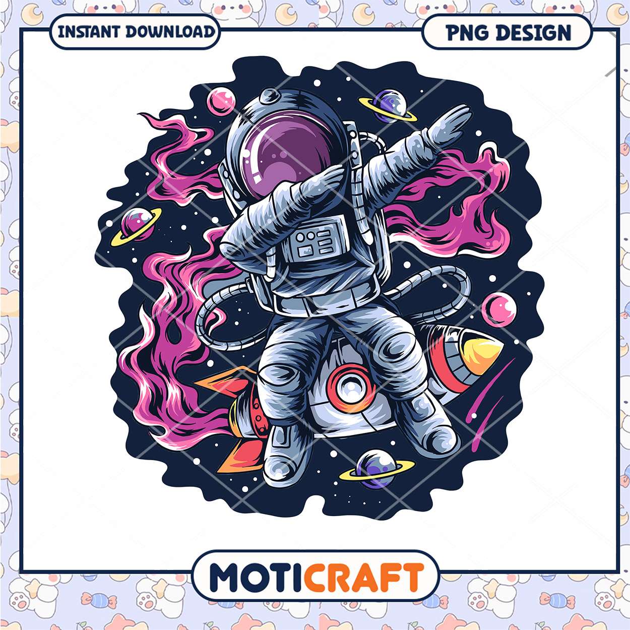 Dabbing Astronaut PNG Design Dabbing Astronaut PNG Design