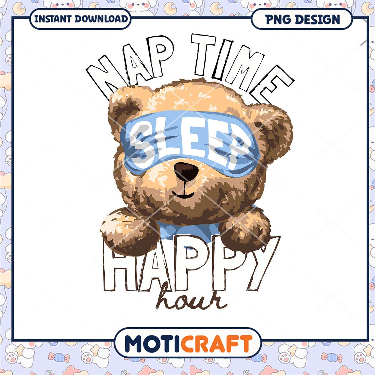 Cute Teddy Bear Nap Time PNG Cute Teddy Bear Nap Time PNG