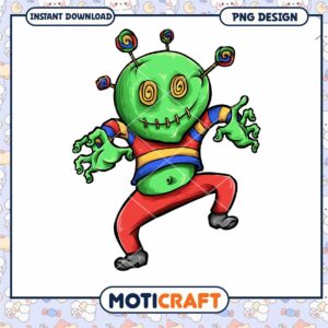 Cute Monster PNG Design Instant Download