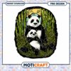 Cute Panda Family Illustration PNG Instant Download Art