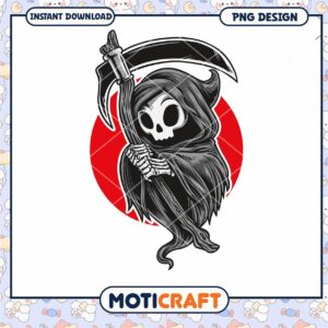 Cute Grim Reaper PNG Design