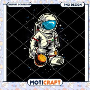 Cute Astronaut PNG Design for Instant Download Gifts