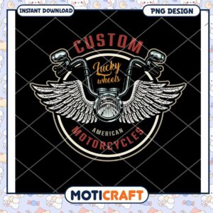 Custom Motorcycle PNG Design