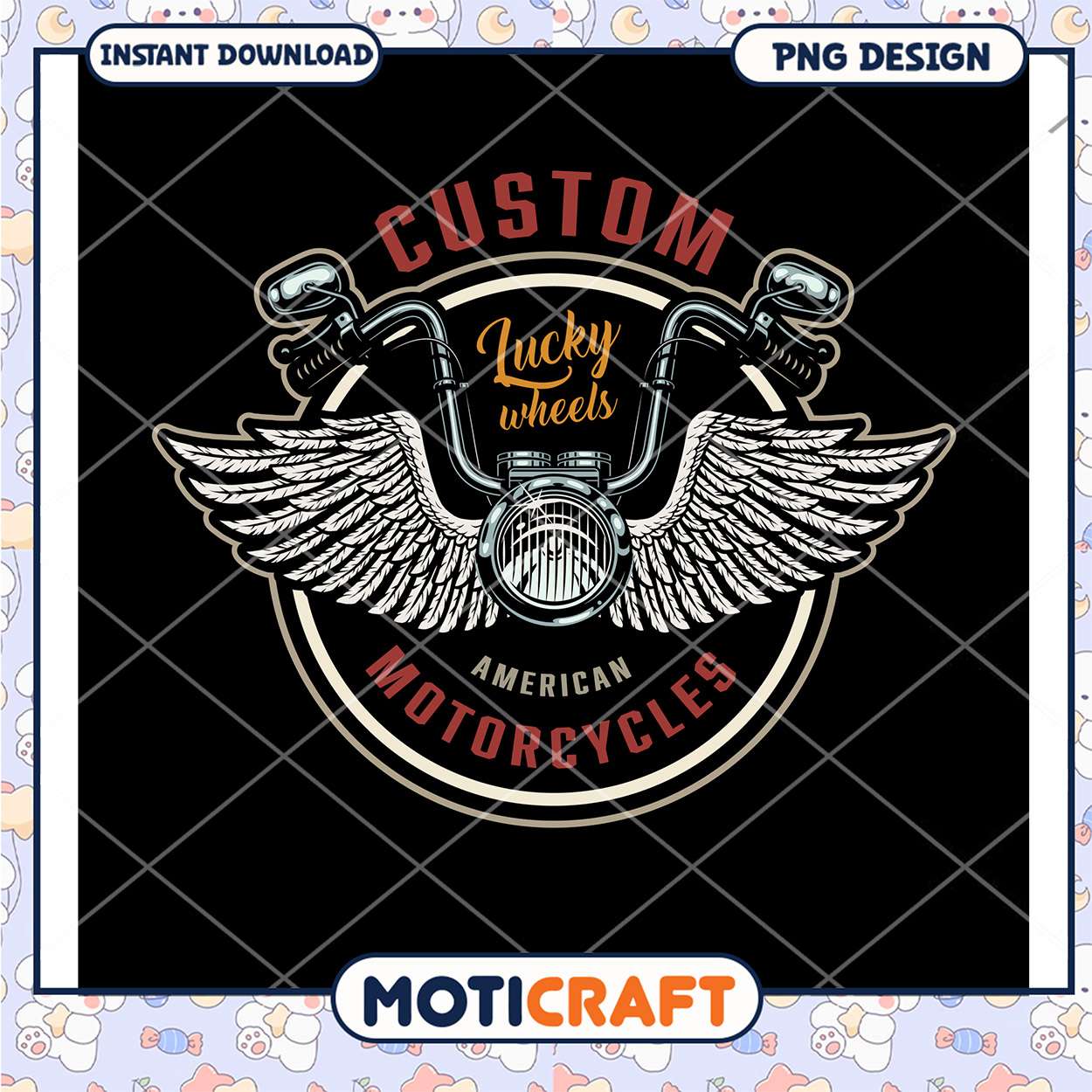 Custom Motorcycle PNG Design Custom Motorcycle PNG Design