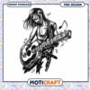 Creative Guitarist PNG Design for Music Lovers Download