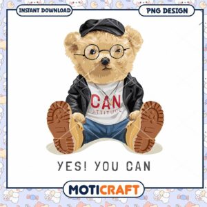 Cool Teddy Bear PNG Design