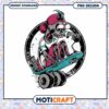Cool Skull Skateboarder PNG Design for Instant Download