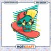 Cool Skull Skateboard PNG Design
