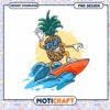 Cool Pineapple Surfer PNG Design 2 Cool Pineapple Surfer PNG Design