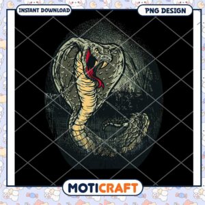 Cobra Snake PNG Design Instant Download