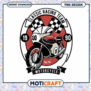 Classic Racing Team Motorcycle PNG