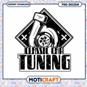 Classic Car Tuning PNG Design